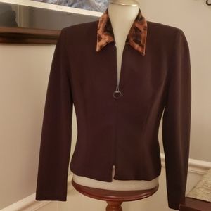 Positive Attitude petite zippered blazer